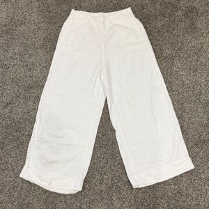 Roxy White Textured Pants